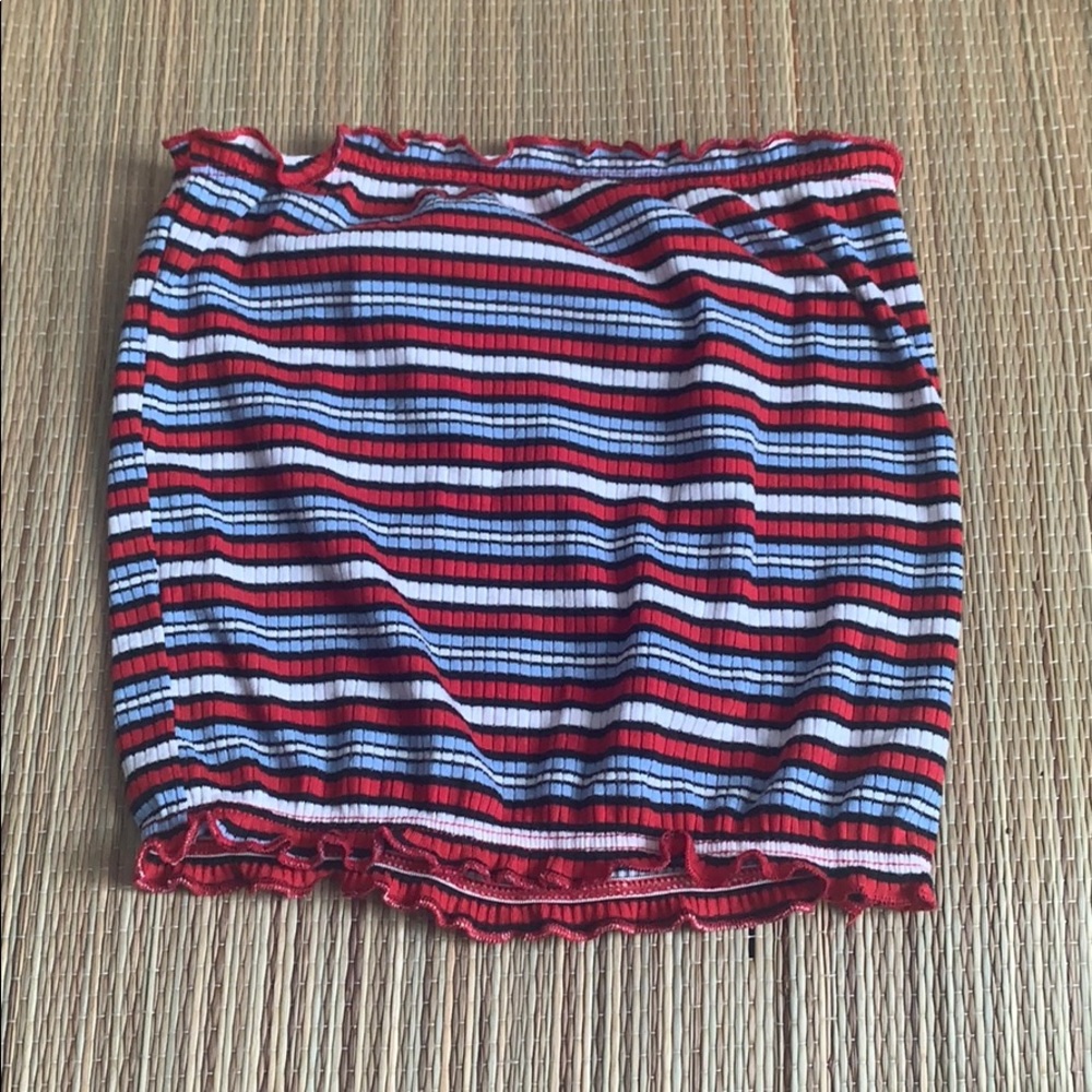 Tube top red white and blue